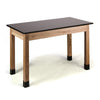 NPS® Wood Science Lab Table, 30 x 72 x 30, Phenolic Top - National Public Seating