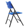 NPS® 600 Series Heavy Duty Plastic Folding Chair, Blue (Pack of 4) - National Public Seating
