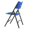 NPS® 600 Series Heavy Duty Plastic Folding Chair, Blue (Pack of 4) - National Public Seating