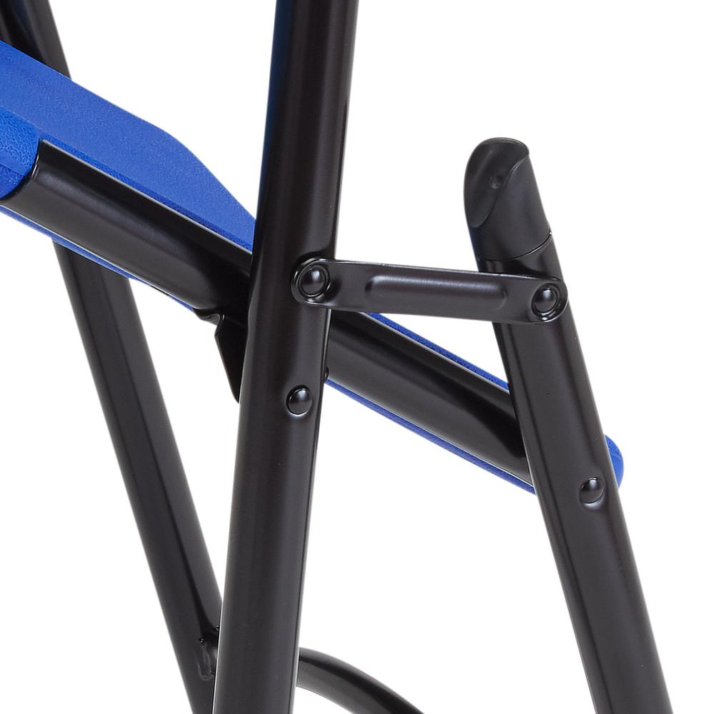 NPS® 600 Series Heavy Duty Plastic Folding Chair, Blue (Pack of 4) - National Public Seating