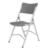 NPS® 600 Series Heavy Duty Plastic Folding Chair, Charcoal Slate (Pack of 4) - National Public Seating