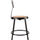 NPS® 18''Heavy Duty Steel Stool With Backrest, Black - National Public Seating