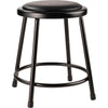 NPS® 18'' Heavy Duty Vinyl Padded Steel Stool, Black - National Public Seating