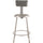 (4 Pack) NPS® 24''Heavy Duty Vinyl Padded Steel Stool With Backrest, Grey - National Public Seating