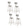 (4 Pack) NPS® 24''Heavy Duty Vinyl Padded Steel Stool With Backrest, Grey - National Public Seating