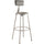 NPS® 30''Heavy Duty Vinyl Padded Steel Stool With Backrest, Grey - National Public Seating