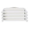 NPS® 800 Series Premium Lightweight Plastic Folding Chair, Bright White (Pack of 4) - National Public Seating
