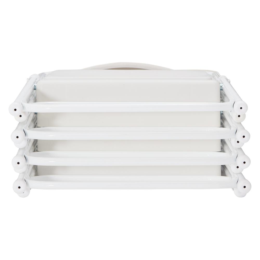 NPS® 800 Series Premium Lightweight Plastic Folding Chair, Bright White (Pack of 4) - National Public Seating
