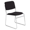 NPS® 8600 Series Fabric Padded Signature Stack Chair, Ebony Black - National Public Seating