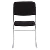 NPS® 8600 Series Fabric Padded Signature Stack Chair, Ebony Black - National Public Seating