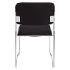 NPS® 8600 Series Fabric Padded Signature Stack Chair, Ebony Black - National Public Seating