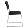 NPS® 8600 Series Fabric Padded Signature Stack Chair, Ebony Black - National Public Seating