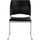 NPS® Cafetorium Plush Vinyl Stack Chair, Black - National Public Seating