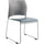 NPS® Cafetorium Plush Vinyl Stack Chair, Blue/Grey - National Public Seating