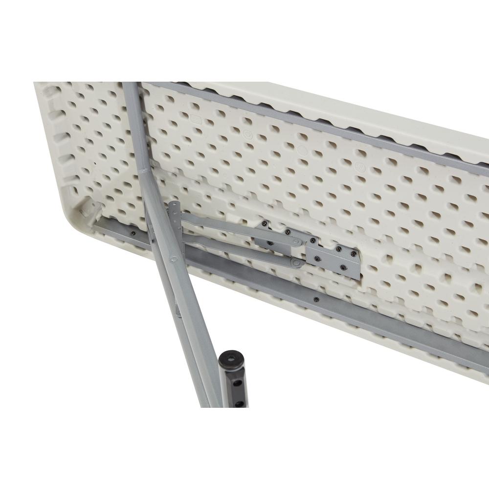 NPS® 18'' x 72'' Heavy Duty Seminar Folding Table, Speckled Grey - National Public Seating