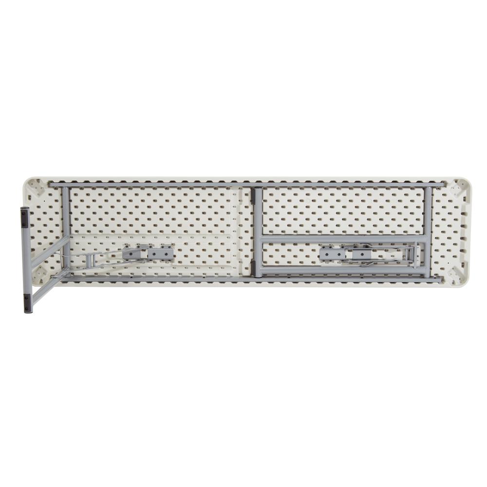 NPS® 18'' x 72'' Heavy Duty Seminar Folding Table, Speckled Grey - National Public Seating