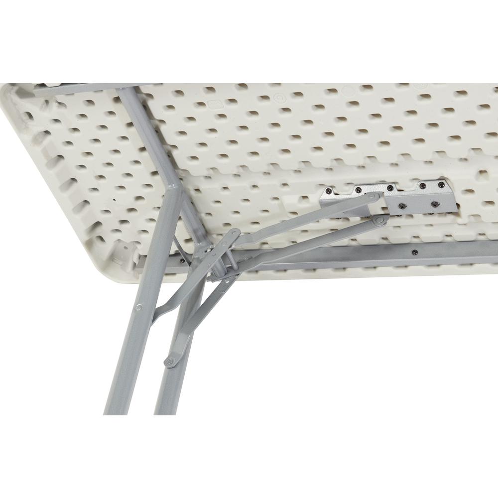 NPS® 18'' x 72'' Heavy Duty Seminar Folding Table, Speckled Grey - National Public Seating