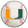 Fanmats - University of Miami Baseball Mat 27'' diameter