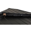Roberts Outdoor Patio Steel Frame Hardtop Gazebo with 2-Tier  Steel Roof - Sunjoy