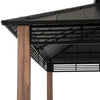 Roberts Outdoor Patio Steel Frame Hardtop Gazebo with 2-Tier  Steel Roof - Sunjoy