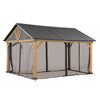 Sunjoy Universal Replacement Netting Tube and Netting For 11x13 Henson Pitched Roof Hard Top Gazebo - Golden Bull Marketing