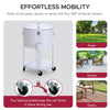 60 Quart Rolling Ice Chest Cooler Cart, Portable Patio Party Bar - Sunjoy