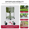 60 Quart Rolling Ice Chest Cooler Cart, Portable Patio Party Bar - Sunjoy