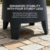 57 in. 2-in-1 Metal Outdoor Chiminea Fire Pit & Fireplace, Removable Grill Grate - Sunjoy