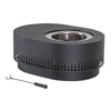 Lawrence 38. Black Steel Wood Burning Outdoor Smokeless Fire Pit with PVC Cover - Sunjoy
