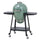 Sunjoy 20IN Egg-shaped Grill with Pizza Plate, Green