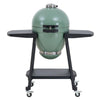 Sunjoy 20IN Egg-shaped Grill with Pizza Plate, Green