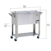 Sunjoy 80 QT Outdoor Stainless Steel Cooler
