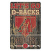 Arizona Diamondbacks Sign 11x17 Wood Slogan Design - WinCraft