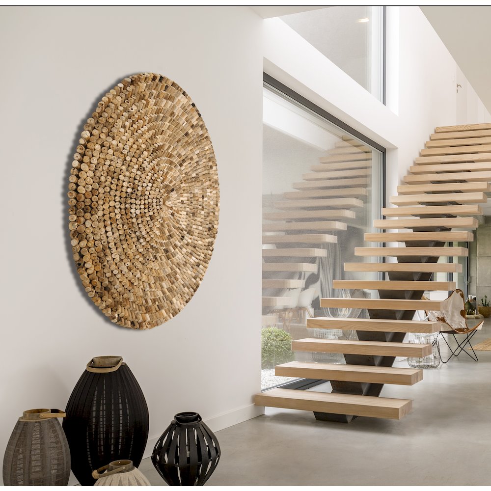 Wood Wall Art Round 60 Inch Diameter - AFD