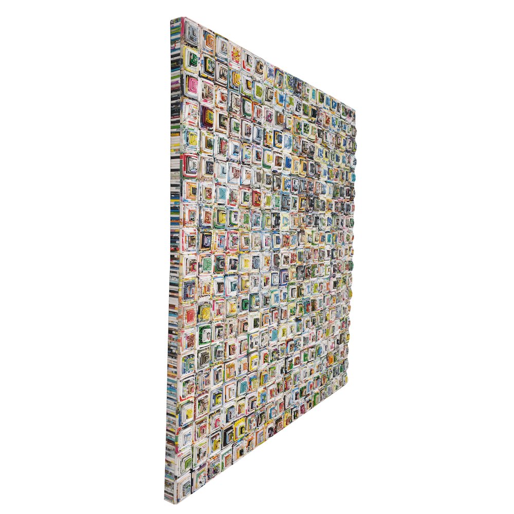 quilled Mastaba Wall Art 40 X 40 Inches - AFD