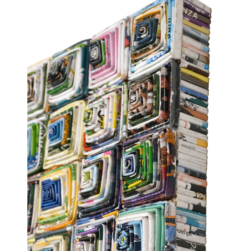 quilled Mastaba Wall Art 40 X 40 Inches - AFD