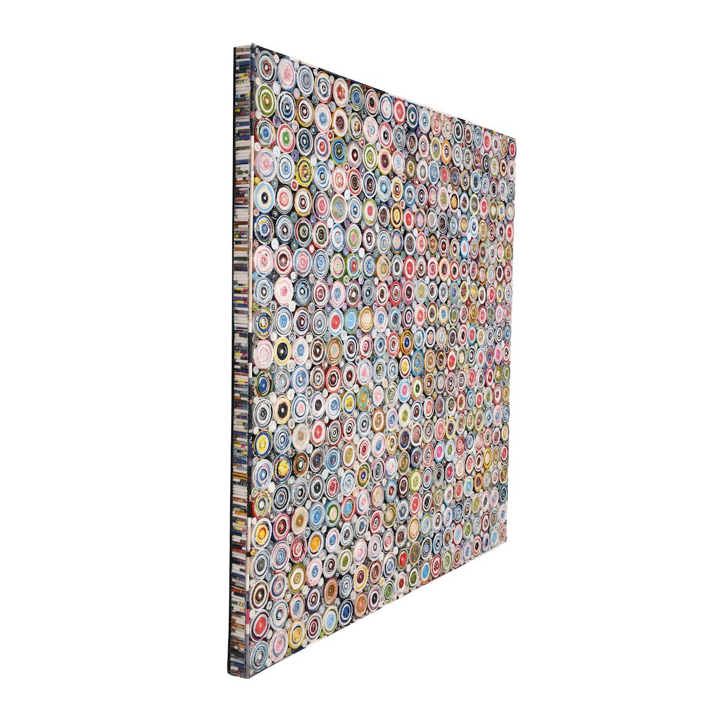 quilled Coiled Wall Art 40 X 40 Inches - AFD