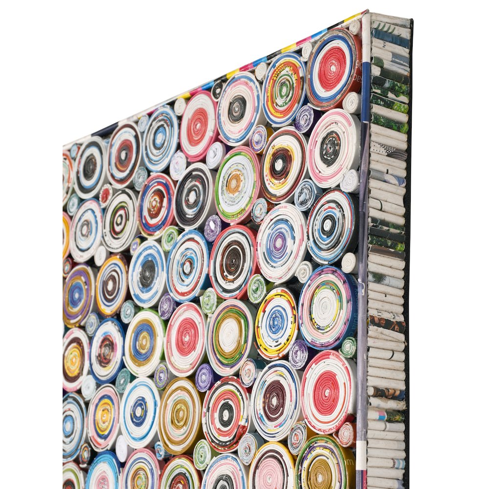 quilled Coiled Wall Art 40 X 40 Inches - AFD