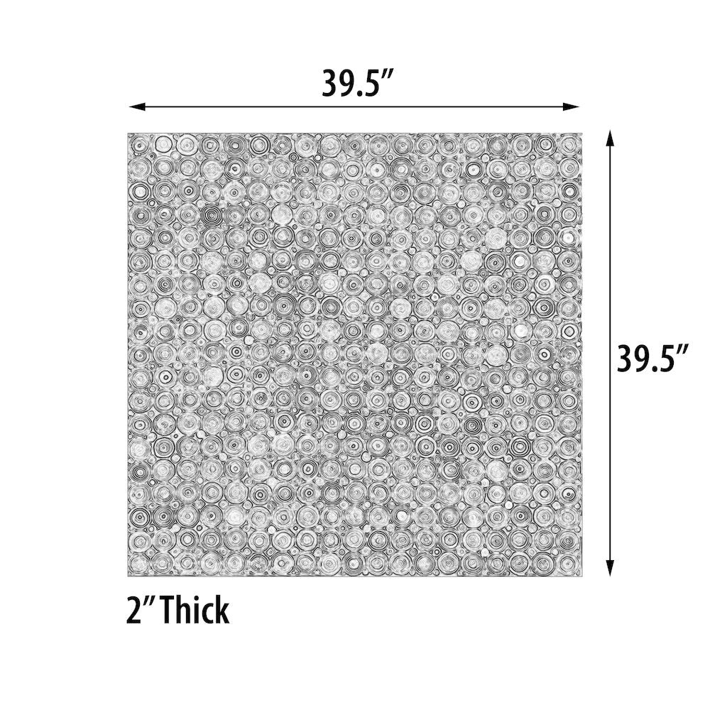 quilled Coiled Wall Art 40 X 40 Inches - AFD