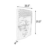 Buddha Face Wall Decoration Small Black Earth - AFD