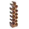 Suar Wood 12 Bottle Wine Holder Natural Finishing - AFD