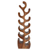 Suar Wood 12 Bottle Wine Holder Natural Finishing - AFD