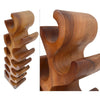 Suar Wood 12 Bottle Wine Holder Natural Finishing - AFD