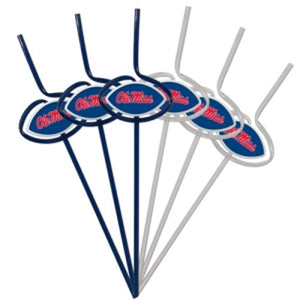 Mississippi Rebels Team Sipper Straws CO - Pangea Brands
