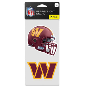 Washington Commanders Decal 4x4 Perfect Cut Set of 2 - WinCraft