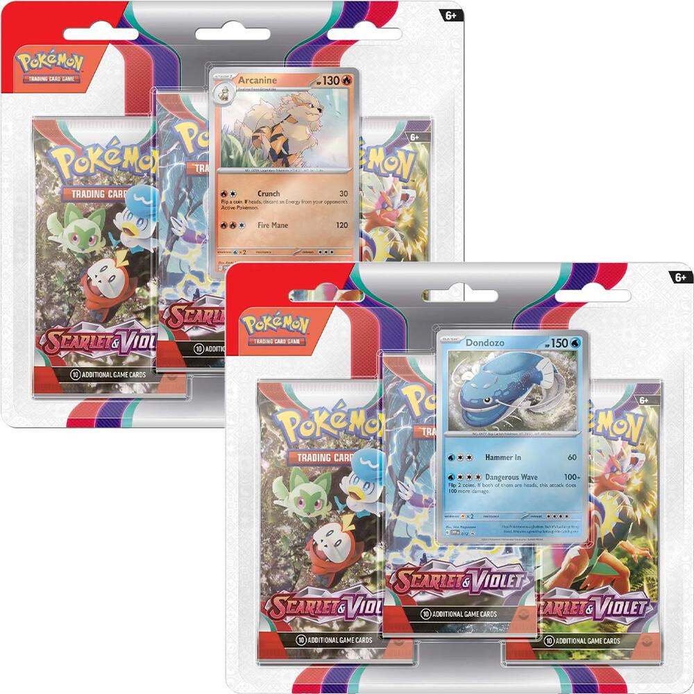 Scarlet & Violet - 3 Booster Pack Blister (Arcanine)