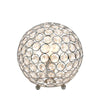 Crystal Ball Sequin Table Lamp Chrome - Elegant Designs