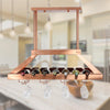 2 Light LED Overhead Wine Rack, Copper - Elegant Designs