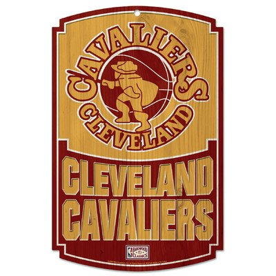 Cleveland Cavaliers Sign 11x17 Wood Hardwoods Design -