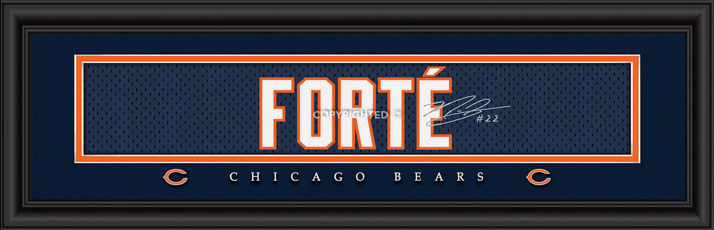 Chicago Bears Print 8x24 Signature Style Matt Forte - Prints Charming